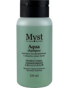 Шампунь для волос Aqua для увлажнения и защиты сухих волос Myst