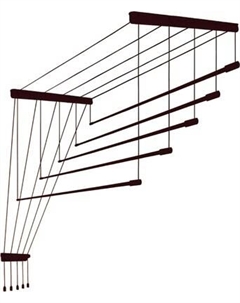 Сушилка для белья Comfort Alumin Group Потолочная 5 прутьев Chocolate Style 230см Comfort alumin group