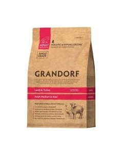 Сухой корм для собак Medium&Maxi Breeds Lamb&Turkey Grandorf