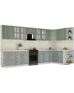 Кухонный гарнитур Интерлиния Мила Шато 1.7x3.7 PR