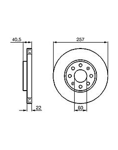Тормозной диск 0986479223 Bosch