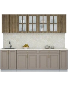 Кухонный гарнитур Интерлиния Мила Шато 2.5А