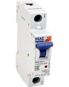 Выключатель автоматический КЭАЗ OptiDin BM63-1C1-10-УХЛ3 / 249245 Кэаз