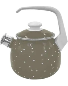 Чайник Лысьвенские эмали White Dots Каменно-серый 2711АП/8Кс