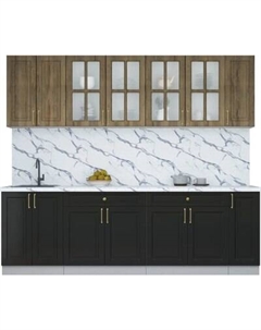 Кухонный гарнитур Интерлиния Мила Шато 2.5А