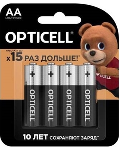Комплект батареек Opticell Basic LR6 AA 5051001