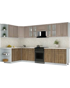 Кухонный гарнитур Интерлиния Мила Шато 1.7x3.3 LV