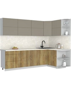 Кухонный гарнитур Интерлиния Мила Матте 1.5x2.7 А PR