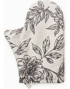 Рукавица-прихватка Этель Black flowers / 10283366