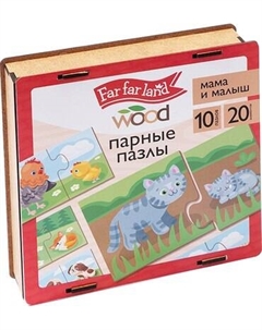 Развивающая игра Десятое королевство Wood. Мама и малыш / 04688