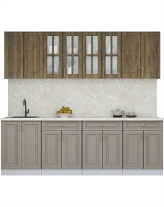 Кухонный гарнитур Интерлиния Мила Шато 2.4А