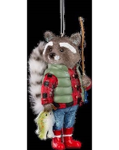 Елочная игрушка Decor. Енот-рыбак / 59322 Erich krause