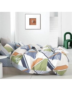 Комплект постельного белья Alleri Сатин Creative 2сп с Евро Max простыней / СК-227