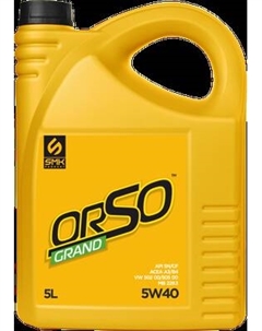 Моторное масло SMK Produkt Orso Grand 540 5W40 SN/CF / SMK-540ORGR005 Smk produkt