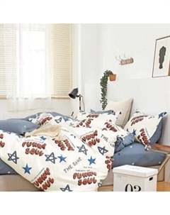 Комплект постельного белья Alleri Сатин Creative 1.5сп / СК-228