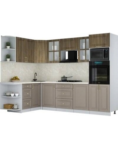 Кухонный гарнитур Интерлиния Мила Шато 1.68x2.8 ВТ LV