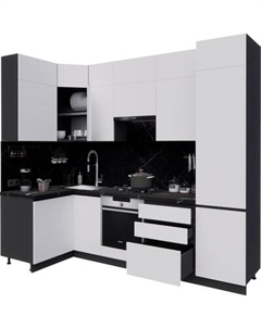 Кухонный гарнитур ВерсоМебель Эко Премиум 1.2x2.7 левая Версомебель