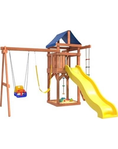 Игровой комплекс National Tree Company С качелями 3 в 1 и гибкими подвесными IgroWoods ДП-15 National tree company