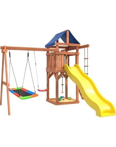 Игровой комплекс National Tree Company Качели лодочка и прямоугольное гнездо Лодка IgroWoods ДП-9 National tree company