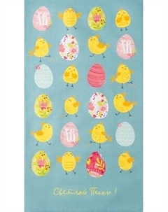 Полотенце Этель Пасхальные цыплята / 4778284