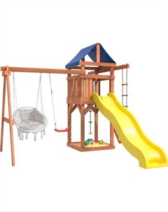 Игровой комплекс National Tree Company Качели лодочка и подвесное кресло с подушкой IgroWoods ДП-10 National tree company