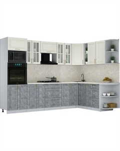 Кухонный гарнитур Интерлиния Мила Шато 1.88x3.0 ВТ PR