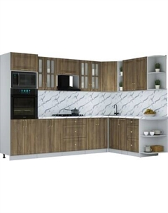 Кухонный гарнитур Интерлиния Мила Шато 1.88x3.0 ВТ PR