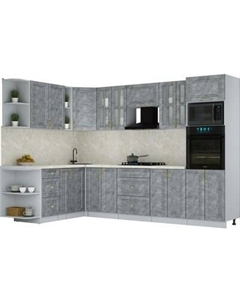 Кухонный гарнитур Интерлиния Мила Шато 1.88x3.0 ВТ LV