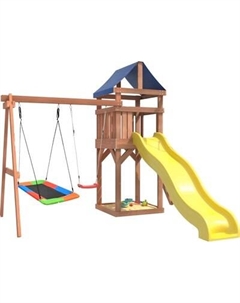 Игровой комплекс National Tree Company Классик с кач. лодочка и прямоуг. гнездом Лодка IgroWoods /ДКП-9 National tree company