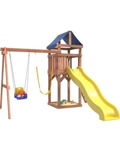 Игровой комплекс National Tree Company Классик с качелями 3в1 и гибкими подвесными IgroWoods / ДКП-15 National tree company
