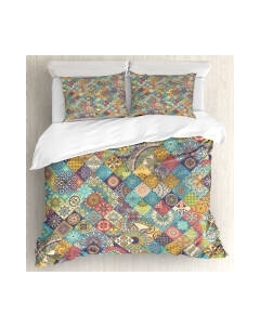 Комплект постельного белья Ambesonne Лоскуты орнамента / bls_37433_euro