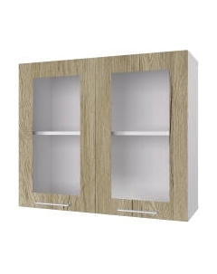 Шкаф навесной для кухни Горизонт Мебель Оптима 80 Витрина Горизонт мебель