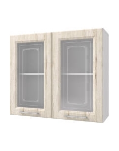 Шкаф навесной для кухни Горизонт Мебель Классик 80 с витриной Горизонт мебель