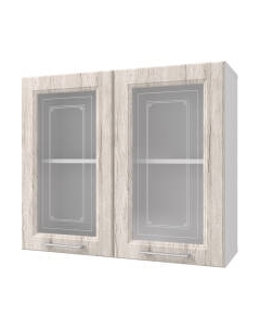 Шкаф навесной для кухни Горизонт Мебель Классик 80 с витриной Горизонт мебель