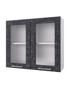 Шкаф навесной для кухни Горизонт Мебель Оптима 80 Витрина Горизонт мебель