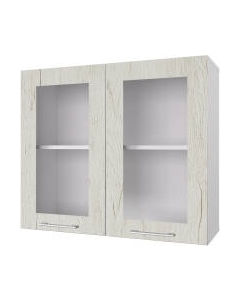 Шкаф навесной для кухни Горизонт Мебель Оптима 80 Витрина Горизонт мебель