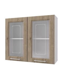 Шкаф навесной для кухни Горизонт Мебель Классик 80 с витриной Горизонт мебель