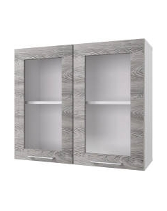 Шкаф навесной для кухни Горизонт Мебель Оптима 80 Витрина Горизонт мебель