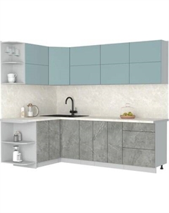 Кухонный гарнитур Интерлиния Мила Матте 1.5x2.5 А