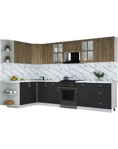 Кухонный гарнитур Интерлиния Мила Шато 1.7x3.2 LV