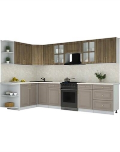 Кухонный гарнитур Интерлиния Мила Шато 1.7x3.2 LV