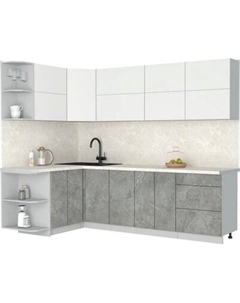 Кухонный гарнитур Интерлиния Мила Матте 1.5x2.6 А