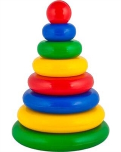 Развивающая игрушка Десятое королевство Выдувка. Пирамидка Малышок-7Ш / 01604