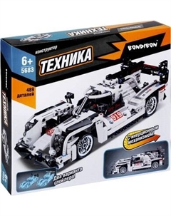 Конструктор инерционный Bondibon Гоночная машина / ВВ5683