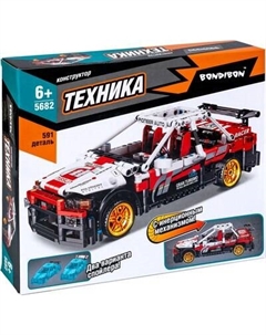 Конструктор инерционный Bondibon Гоночная машина / ВВ5682