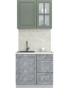 Кухонный гарнитур Интерлиния Мила Шато 0.9А