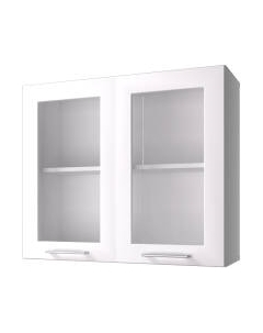 Шкаф навесной для кухни Горизонт Мебель Люкс 80 с витриной Горизонт мебель