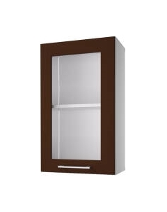 Шкаф навесной для кухни Горизонт Мебель Люкс 40 с витриной Горизонт мебель