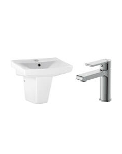 Умывальник со смесителем Carina 55В / S-UM-CAR55/1 + 63020 Cersanit