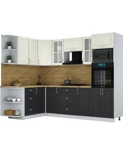 Кухонный гарнитур Интерлиния Мила Шато 1.68x2.6 ВТ LV